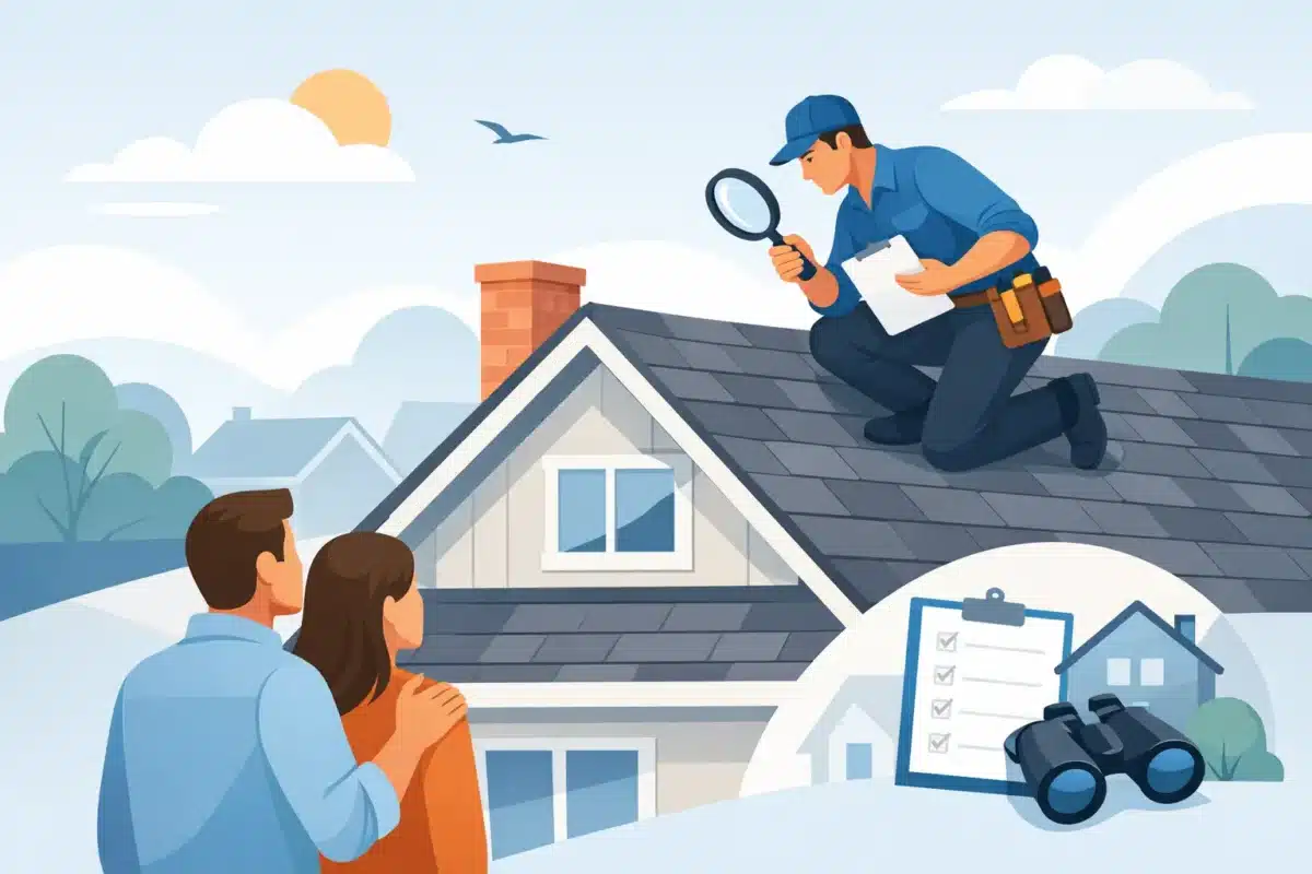 Roof inspection for home buyers before closing on a new property