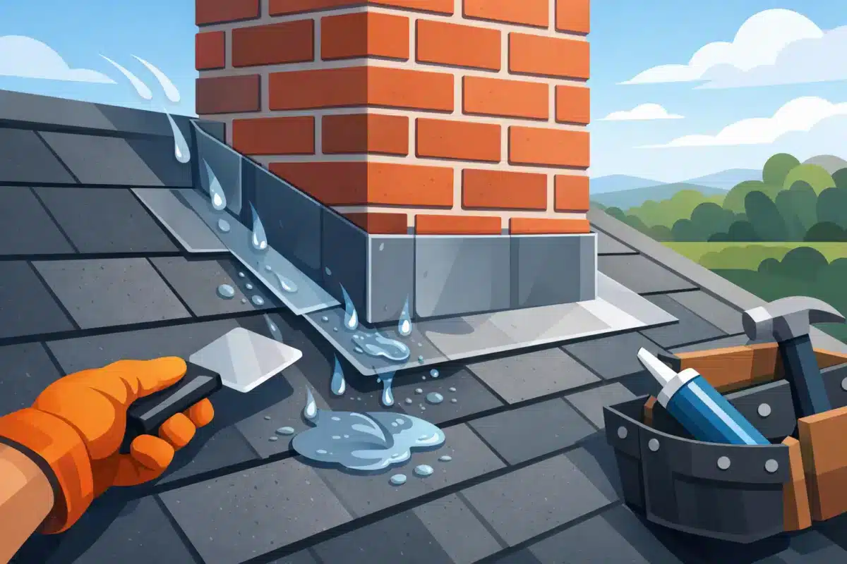 Chimney Flashing Repair: Stop Leaks at the Source