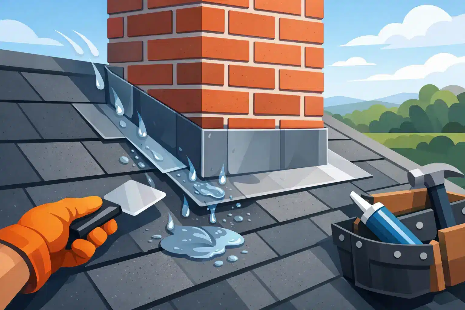 Chimney Flashing Repair: Stop Leaks at the Source