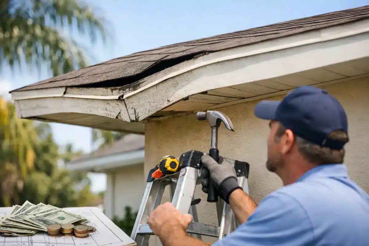 Sagging Roof Eaves Repair Cost in Jacksonville Florida