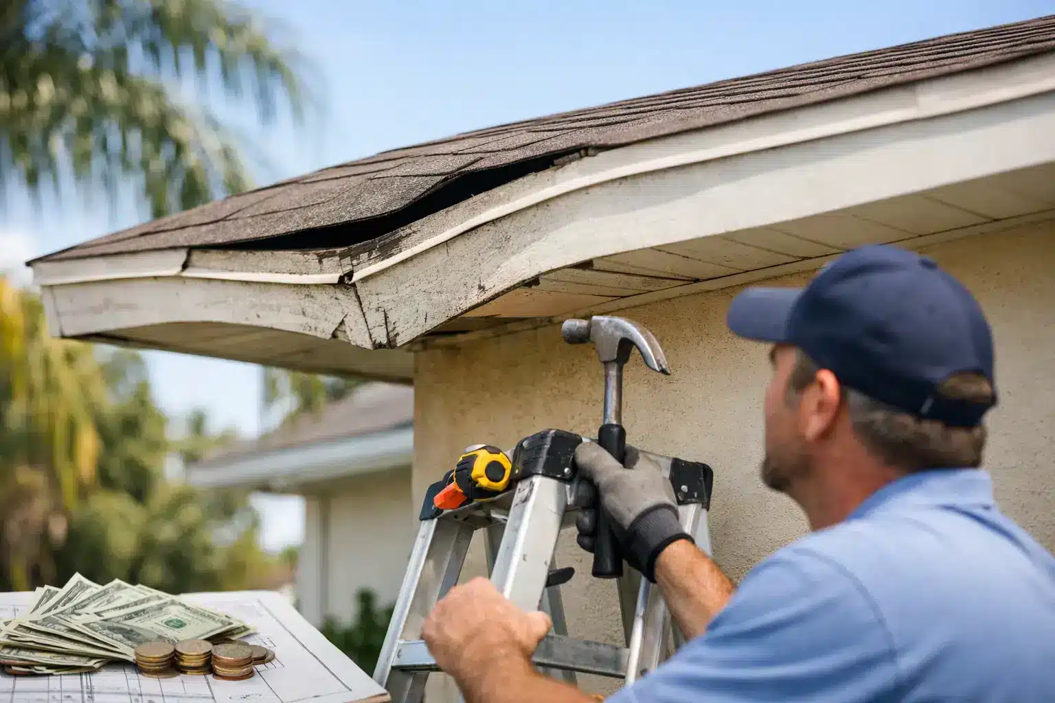 Sagging Roof Eaves Repair Cost in Jacksonville Florida